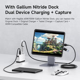 Hagibis USB 3.0 Video Capture Card HDMI to USB-A/Type-C Capture Cable PD 100W for Quest 3 Switch Gaming Live Streaming Recorder